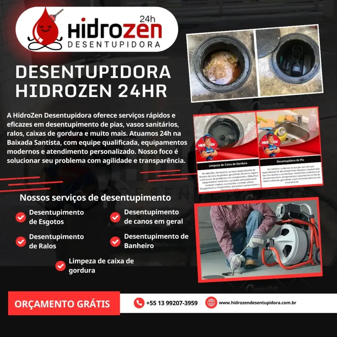 Imagem real do site da Hidrozen para Contato