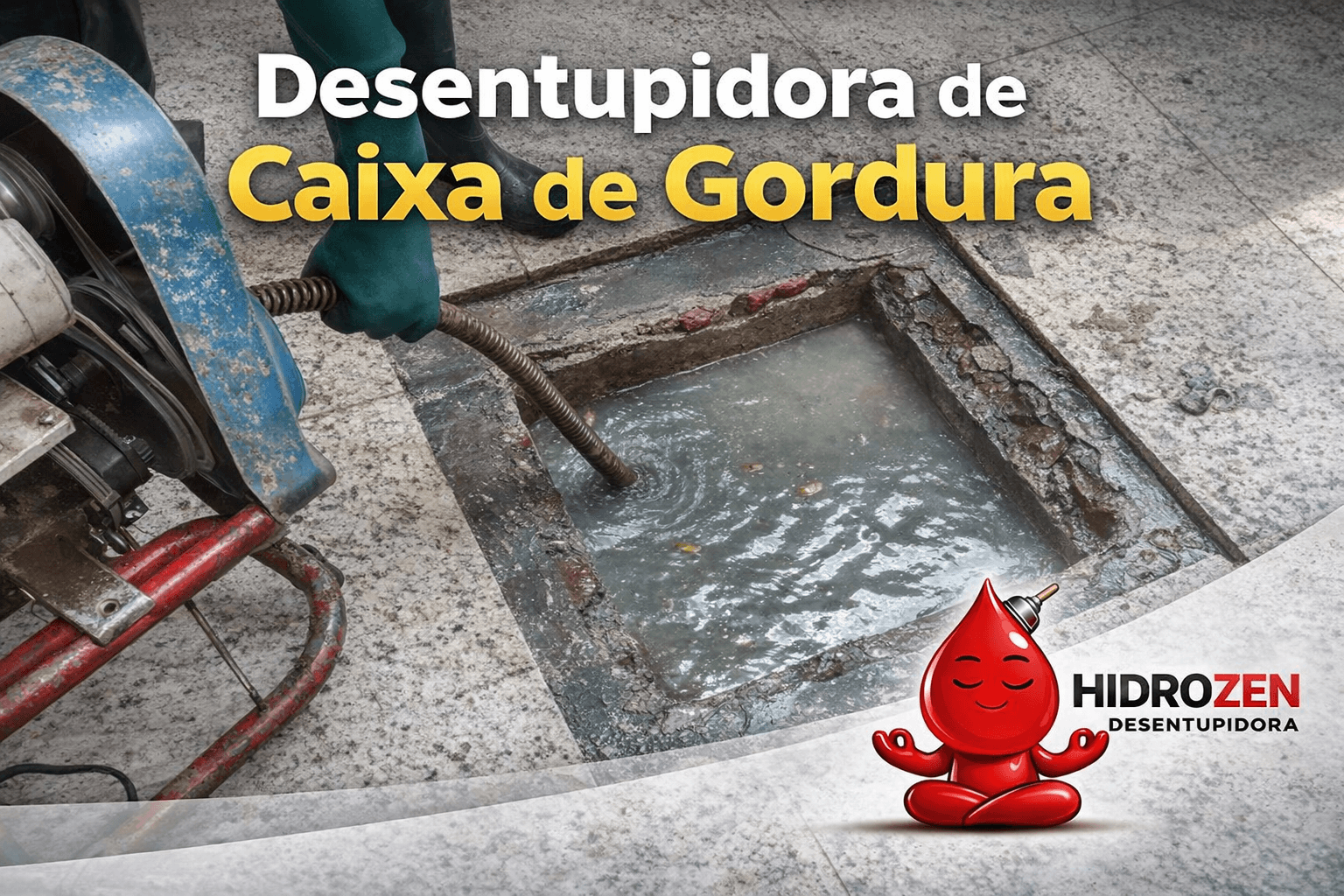 Desentupidora de caixa de gordura