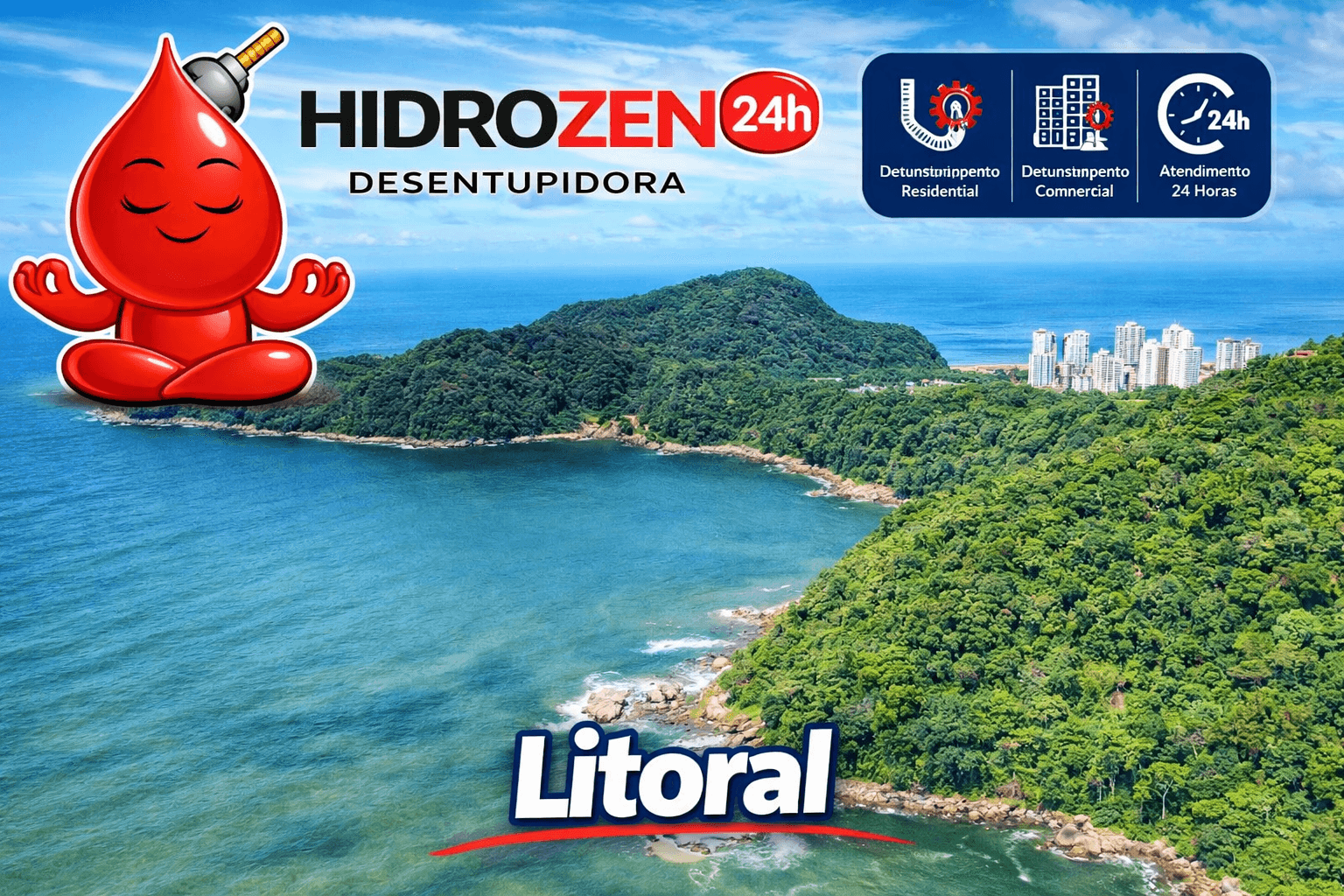 desentupidora no Litoral