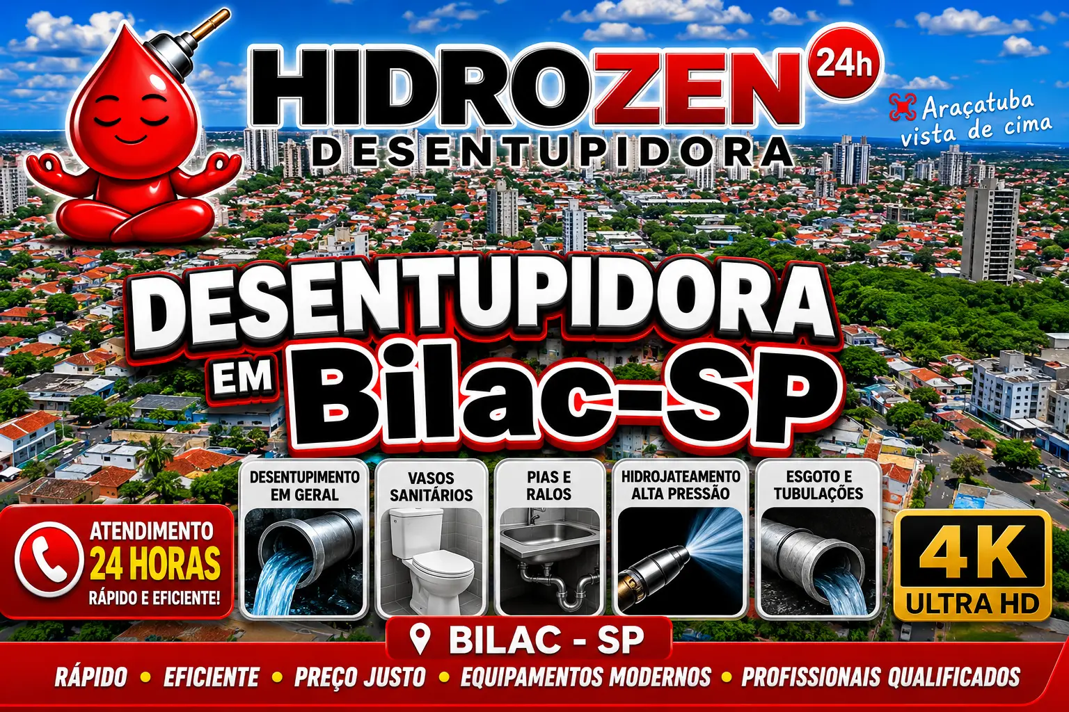 desentupidora em Bilac