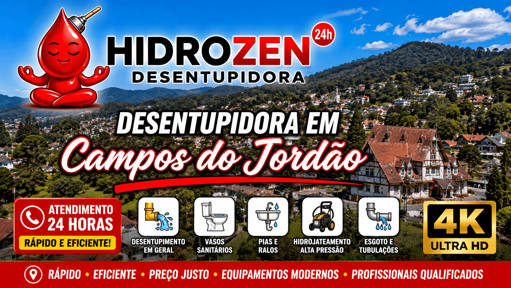 desentupidora em Campos do Jordão