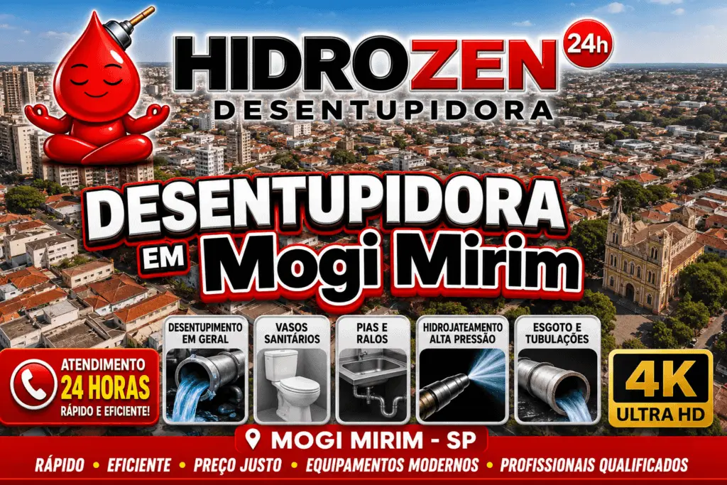 desentupidora em Mogi Mirim