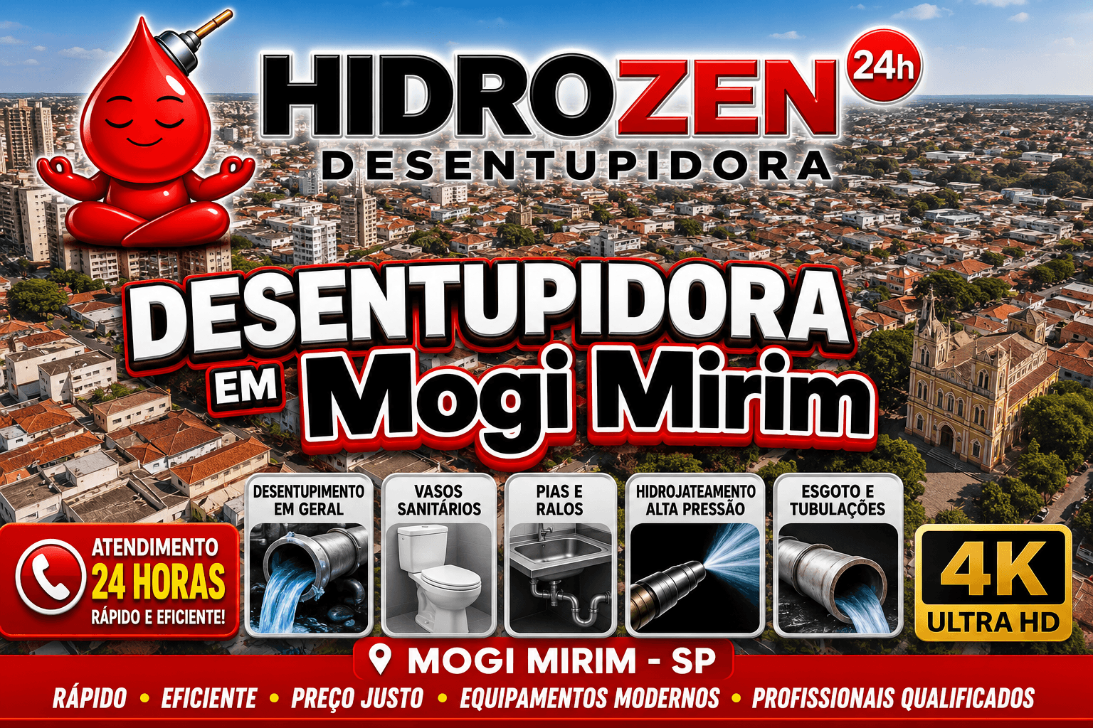 desentupidora em Mogi Mirim