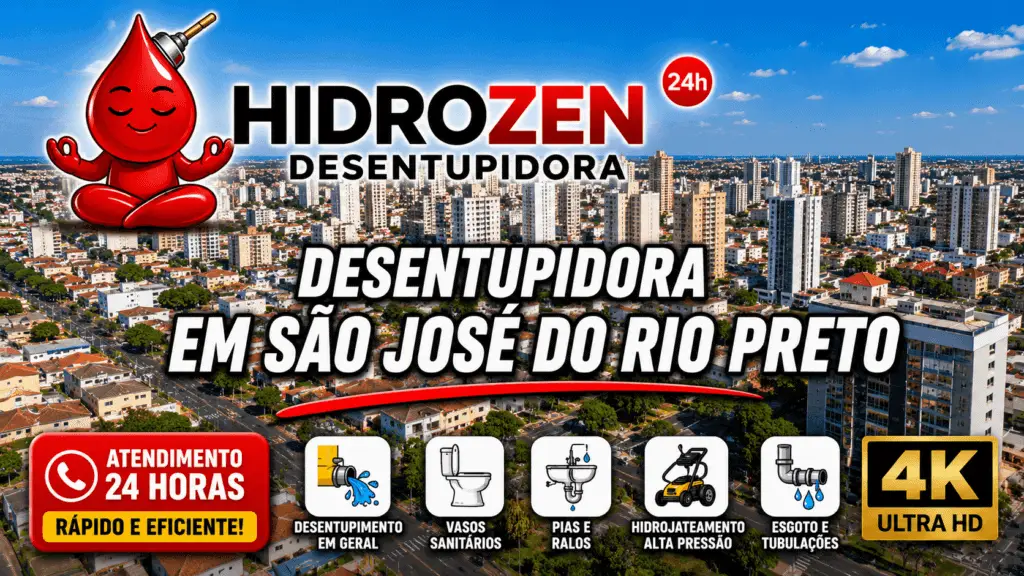 desentupidora em São José do Rio Preto