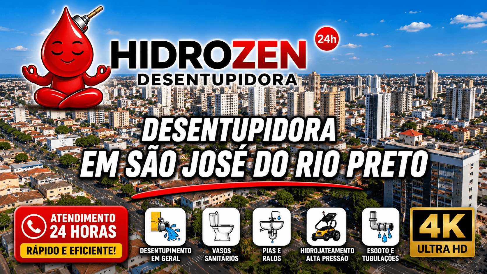 desentupidora em São José do Rio Preto