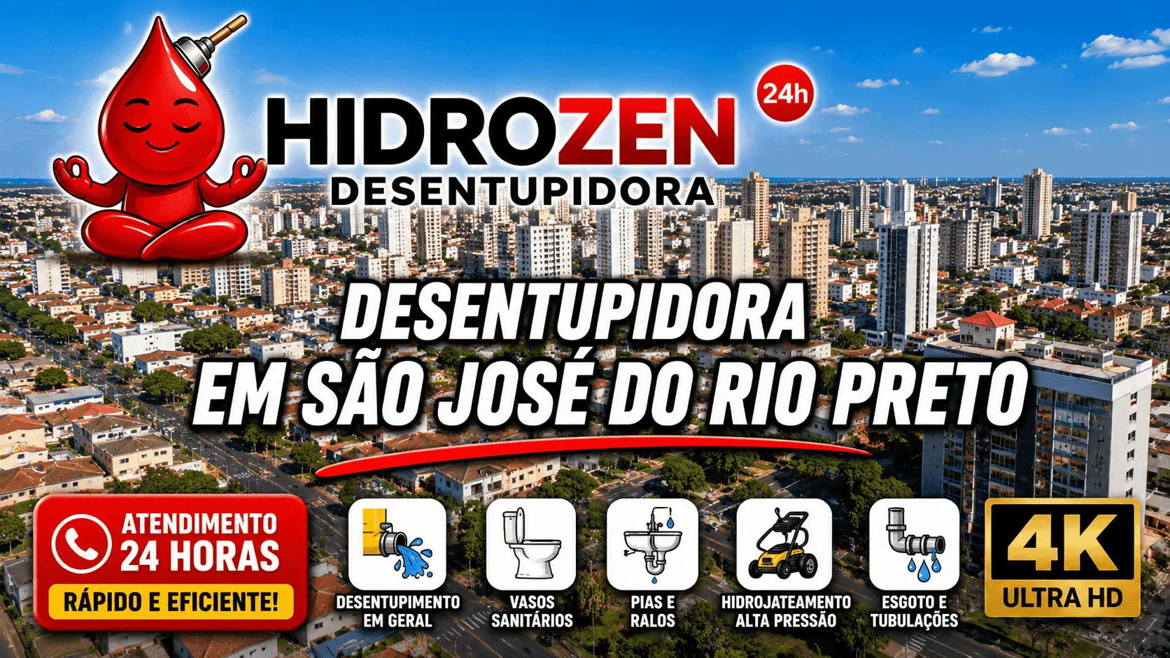 desentupidora em São José do Rio Preto
