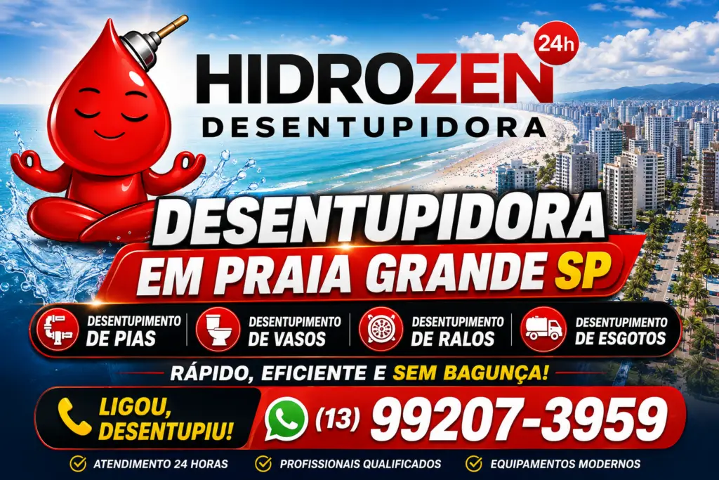Desentupidora em Praia grande (13) 99207-3959