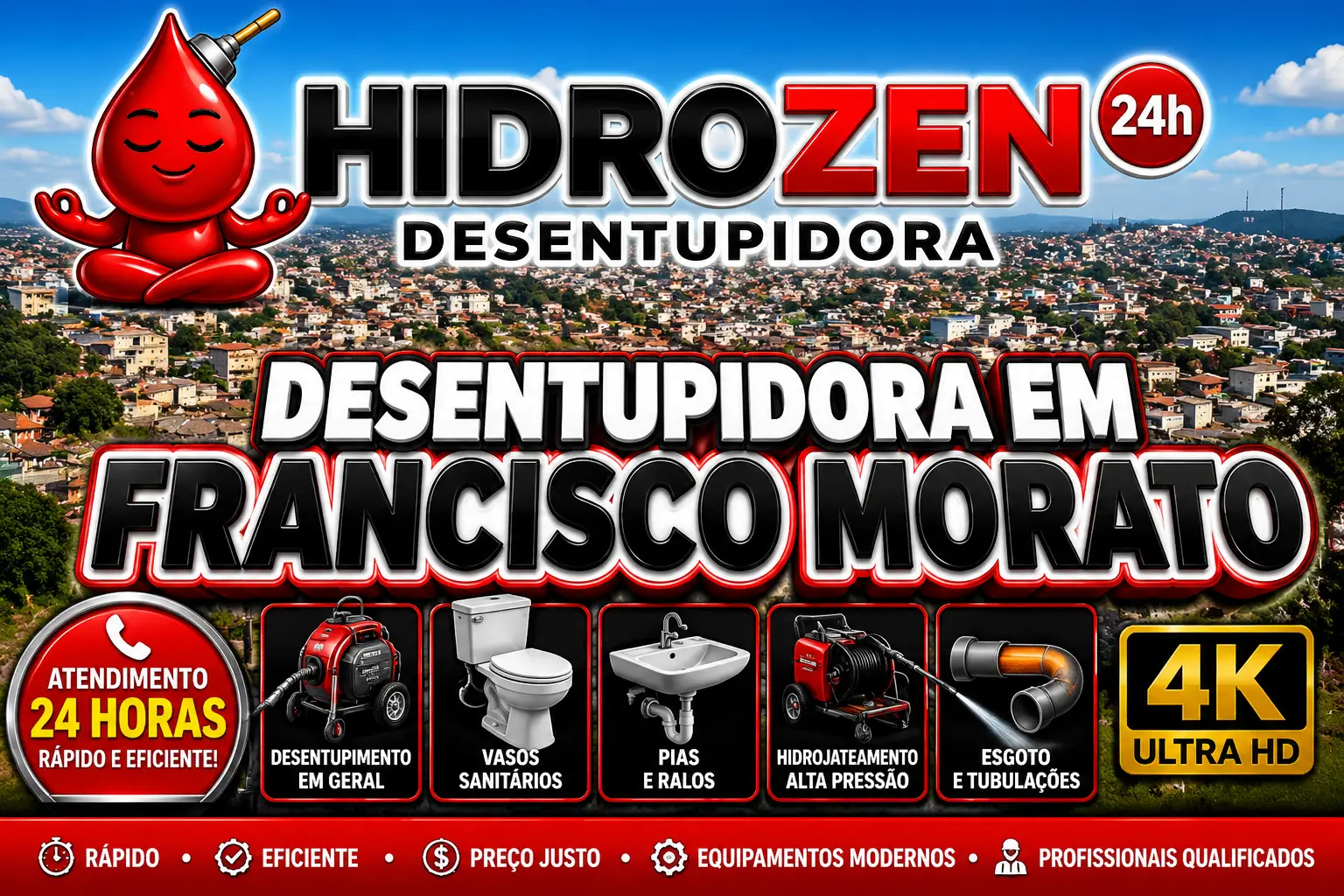 desentupidora em Francisco Morato