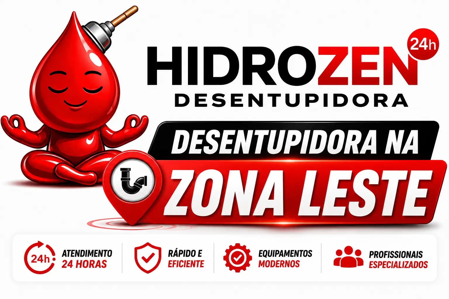 desentupidora na Zona Leste